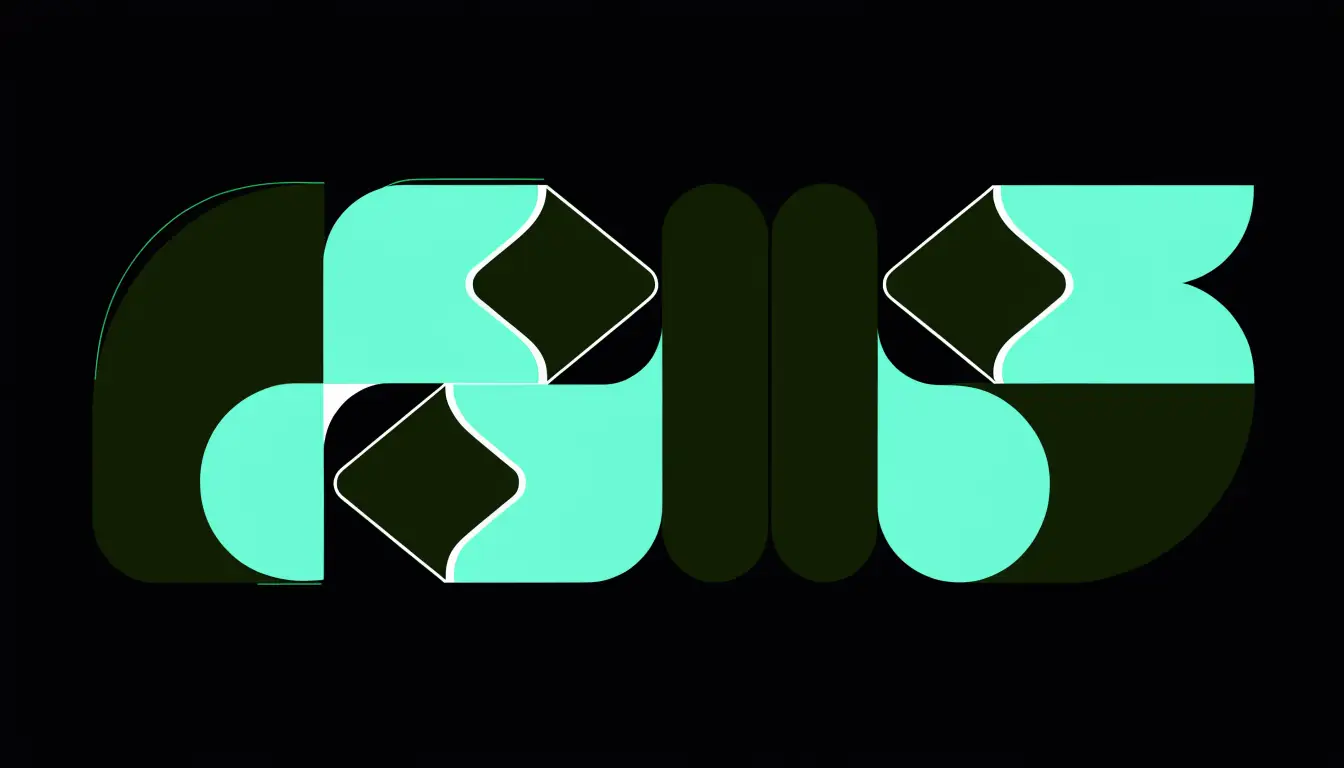 A flowing pipeline of connected shapes handing off to each other